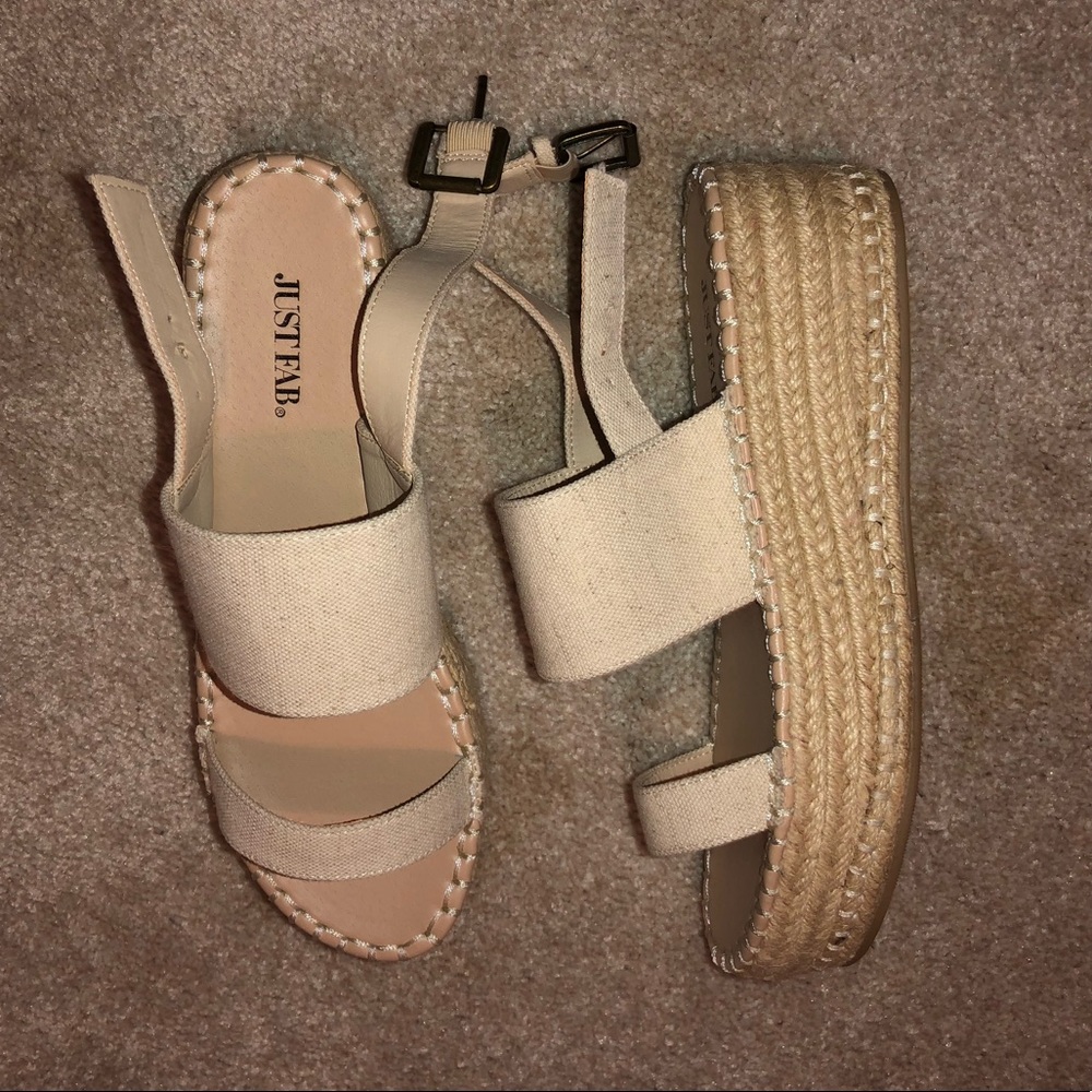 Platform espadrille shoes